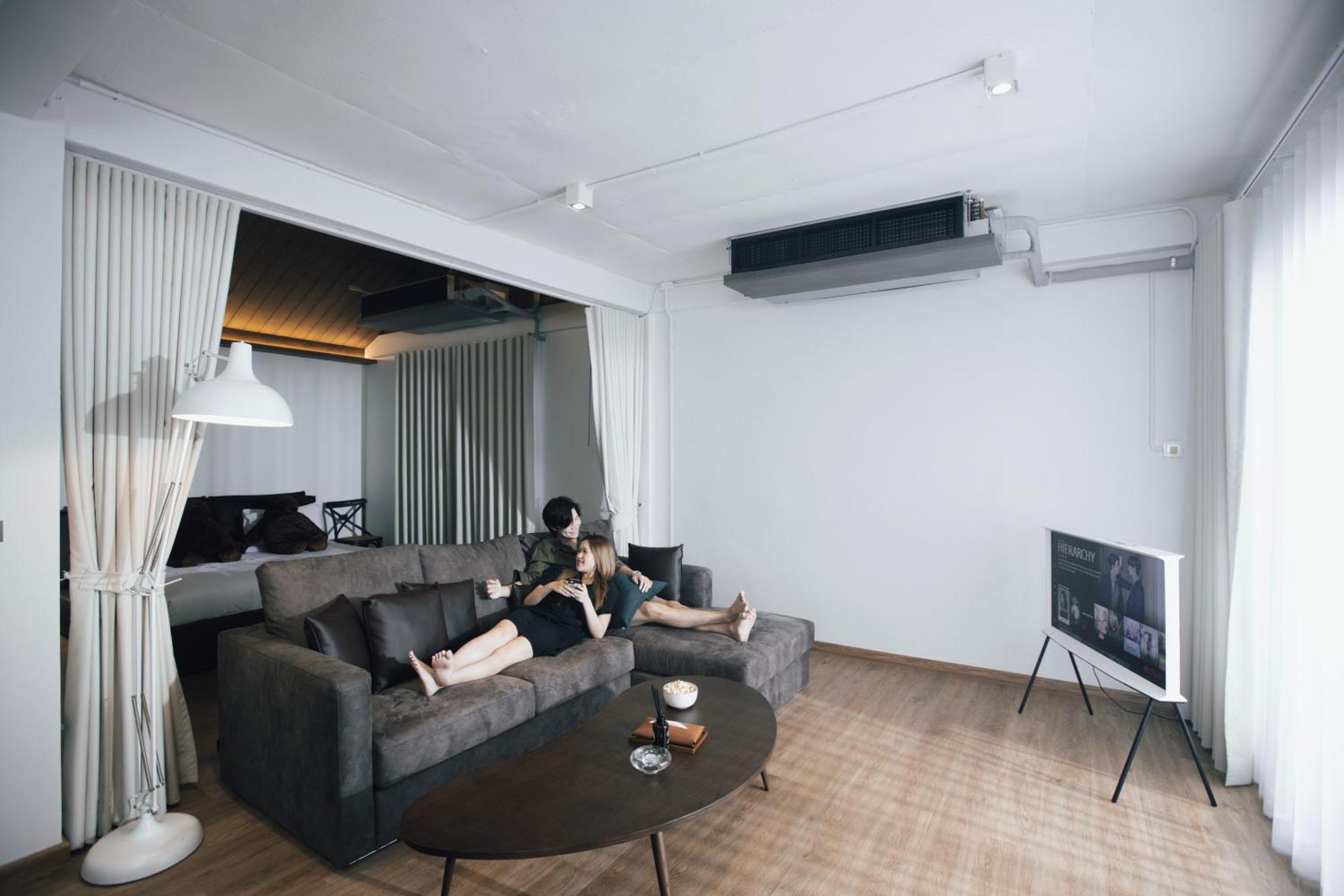 Apartmán The Lair Bangkok - 3Mins Walk To Icon Siam Exteriér fotografie